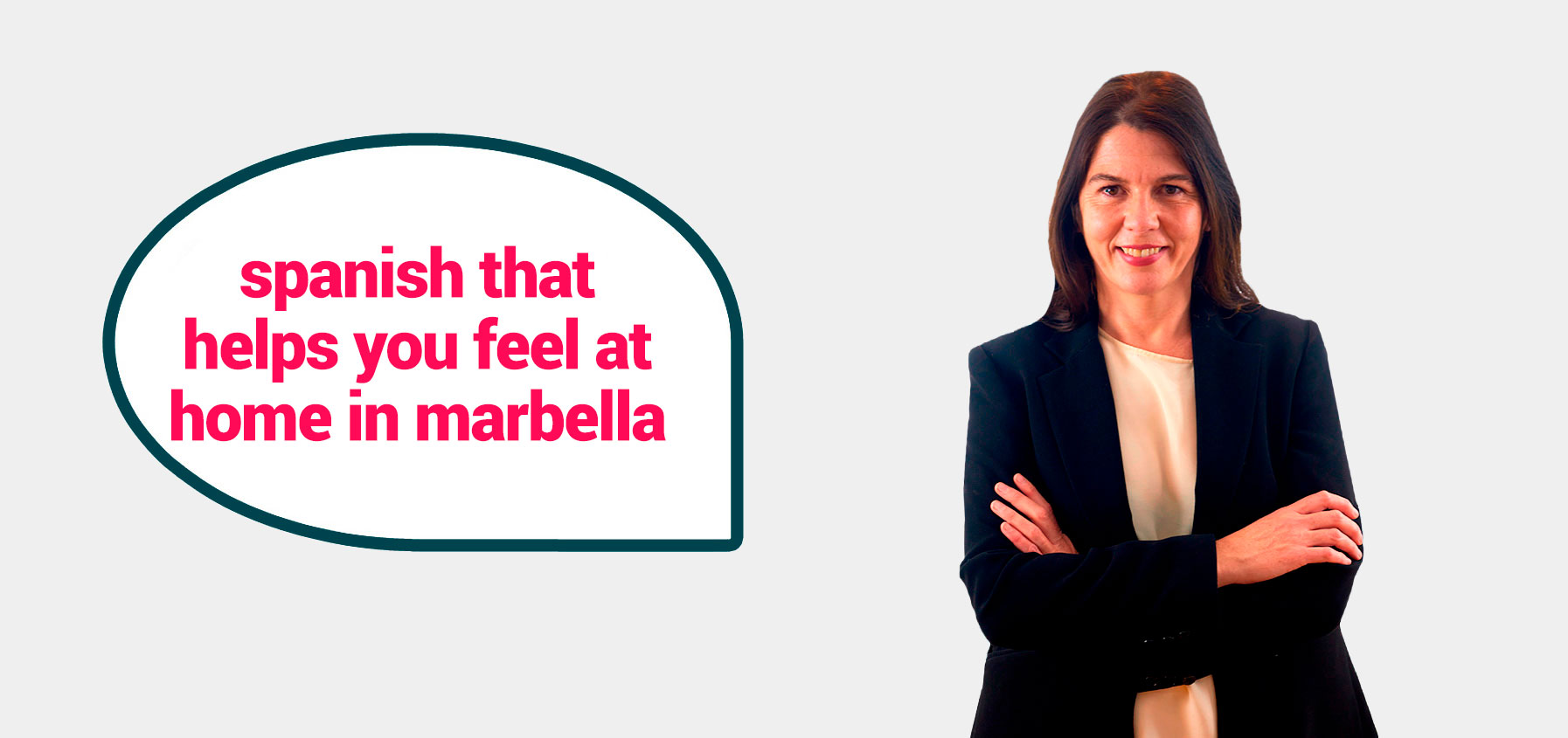 cabecera con lunares y texto do you want to private-learn spanish fluently and stop beeing seen as a guiri 