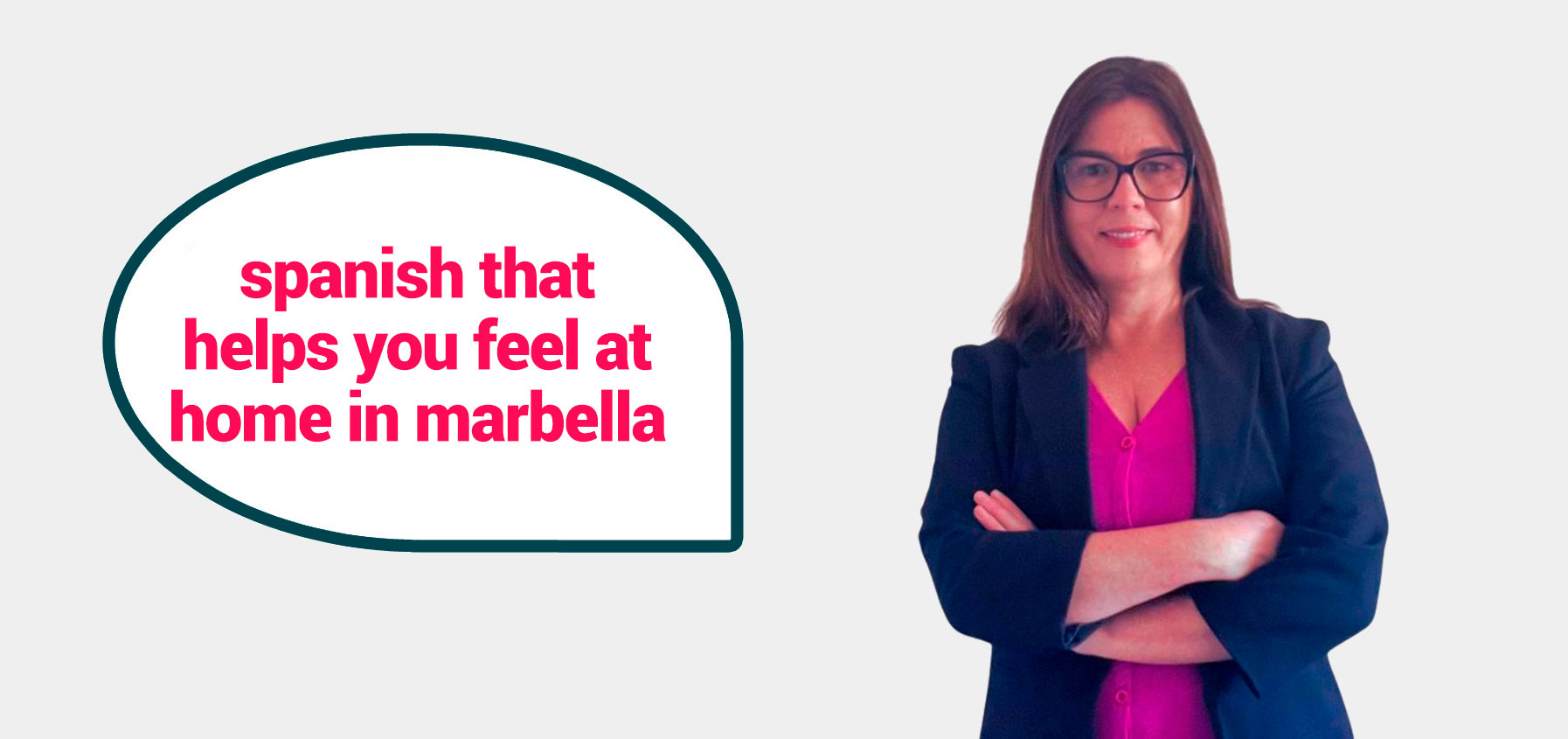 cabecera con lunares y texto do you want to private-learn spanish fluently and stop beeing seen as a guiri 